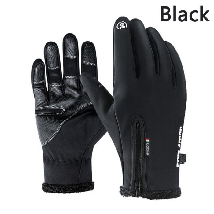 WP gants homme hiver - gants femme hiver - Écran tactile - Zwart