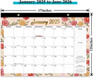 Calendrier Mural Mensuel 2023 à 2018 Avec Papier épais, Janvier 2023 à