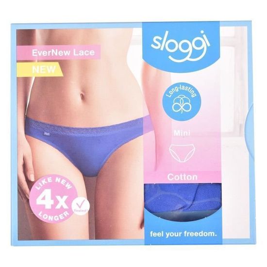 Pack De 3 Culottes Sloggi Femme - Coupe Mini En Coton - Taille M - Neuf Avec étiquettes