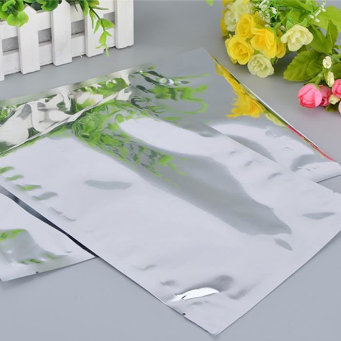 Plaphy Lot De 100 Sachets Doypack Colorés Mats, Pochettes Zip Hermétiques En Aluminium, Sacs Mylar Alimentaires Autoportants Refermables Pour Stockage, Conservation Et Emballage (Bleu, 12 X 20 Cm