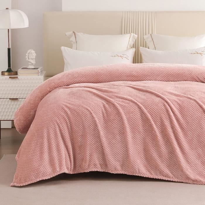 Couverture Polaire 300 GSM Utopia Bedding - Marine - 228x228 Cm - Antistatique