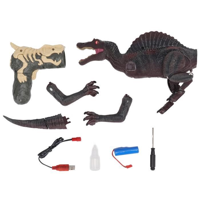 FRUSE Dinosaure Télécommandé Spinosaurus – Effets Lumière LED, Brume, Rugissement – Suivi Par Lumière – Marche Réaliste – Dès 3 Ans – Cadeau Jurassique