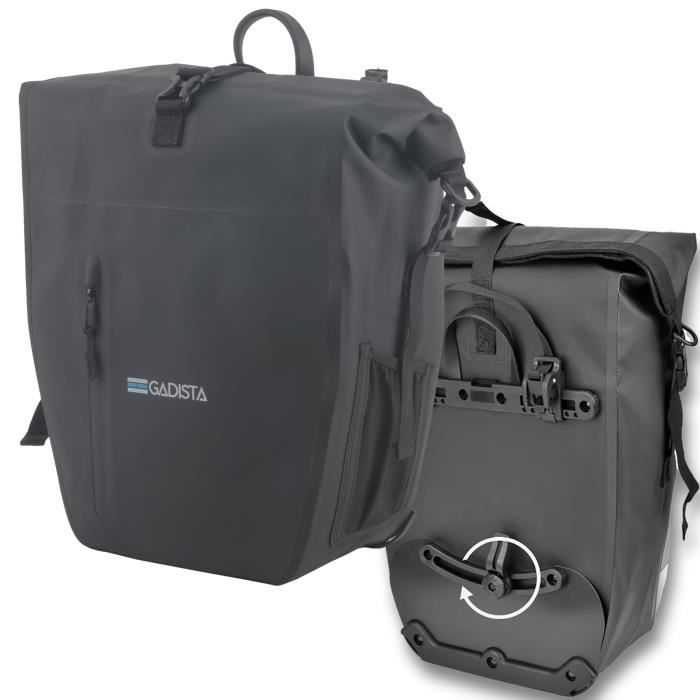 Sac Velo Sacoche Vélo étanche 25L - Porte-bagage Arrière - Oxford 600D - Pour VTT Et Vélo De Route Sacoche Porte-bagage Arrière