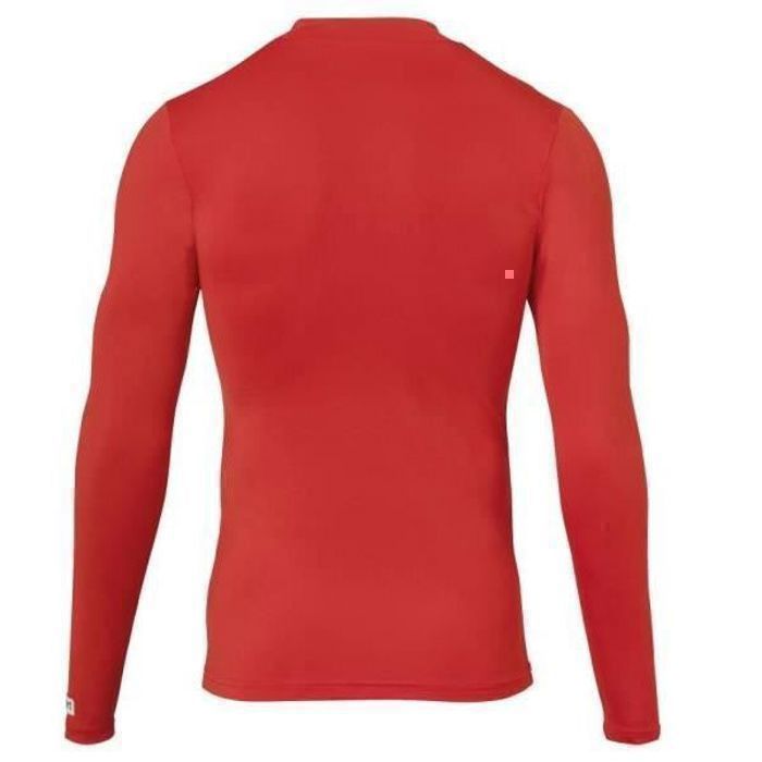 T-SHIRT THERMIQUE MOTO MANCHES LONGUES HOMME - COUCHE INTERMÉDIAIRE HIVER | BLACK/RED