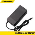 Chargeur de Batterie TANGSPOWER 54.6V 3A pour Batterie Li-ION 13S 48V - Haute qualité-2