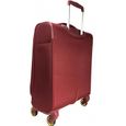 DELSEY - Valise trolley cabine souple - Rouge - taille S - V : 35.38 L - 55 x 40 x 20 cm-2