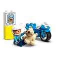 LEGO® 10967 DUPLO La Moto De Police, Jouet Pour les Enfants de 2 Ans et Plus, Développement De La Motricité Fine-2