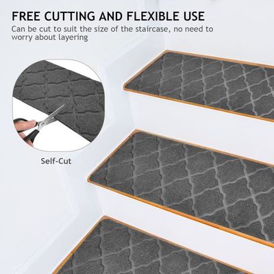 Tapis D'escalier Antidérapant Caoutchouc - 25x75 Cm, Pour Intérieur/extérieur, Béton, Bois, Pierre - 2