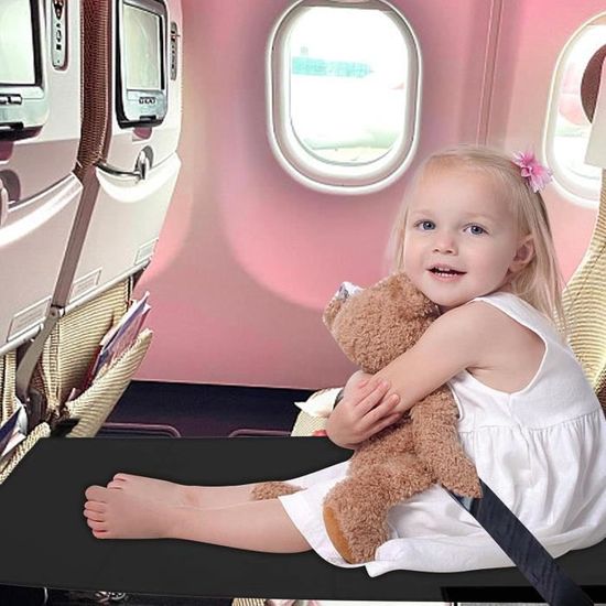Lit d'avion pour enfants, lit pour enfants, repose-pieds d'avion, lit de  voyage pour enfants, fournitures de voyage de base pour aéronefs pour  enfants, Foldab portable