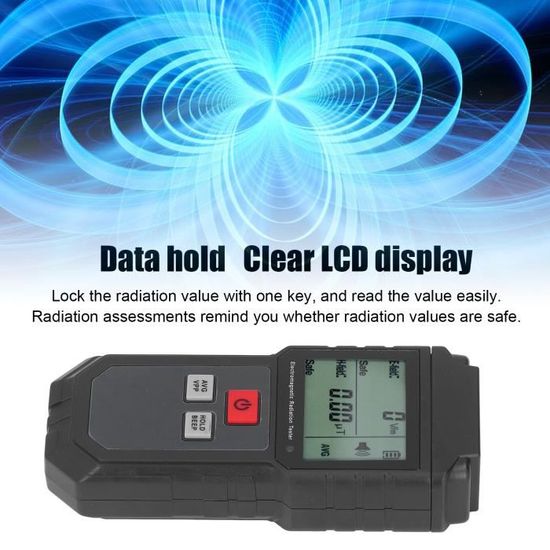 EJ.life détecteur de champ magnétique Radiomètre portatif Détecteur de  niveau EMF Testeur de rayonnement de champ magnétique - Cdiscount Bricolage