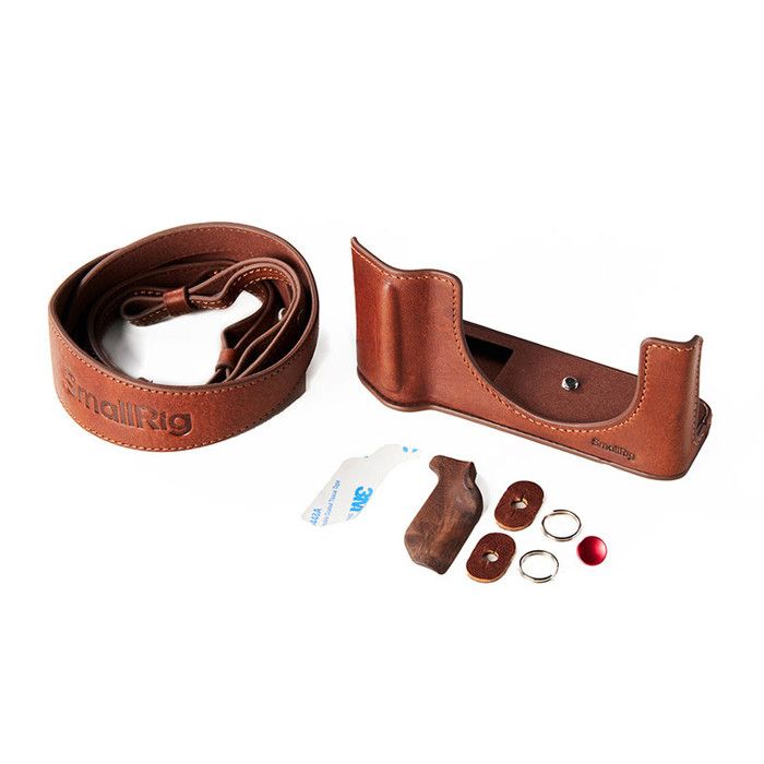 Étui En Cuir Tilta Pour Fujifilm GFX100RF - Poignée Intégrée, Protection Bas De Boîtier, Fixation 1/4''-20 (Marron)