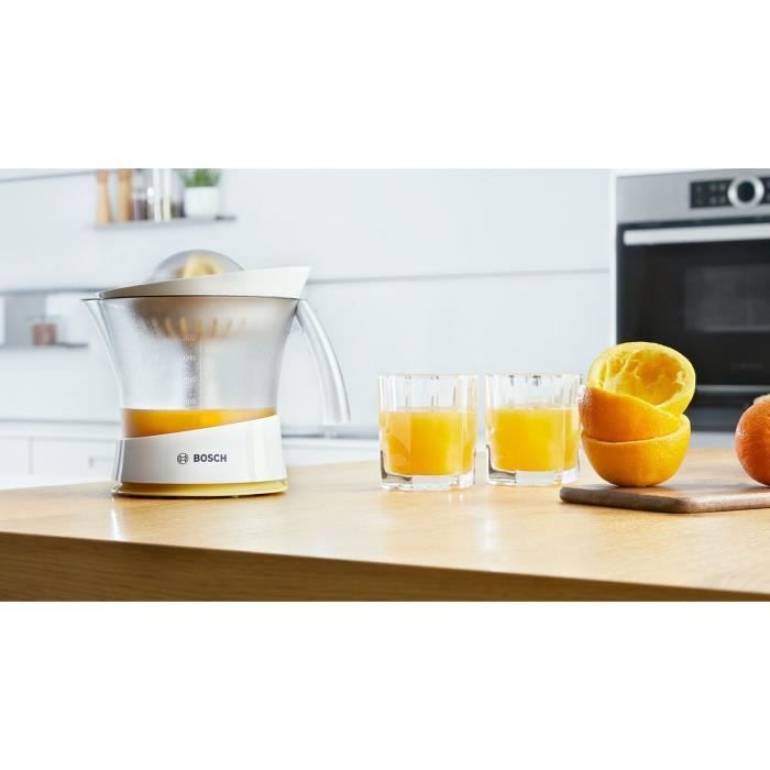 Presse-agrumes Bosch MCP 3000 – Compact – Cône Universel – Réservoir Amovible Gradué – Double Sens De Rotation – Facile à Nettoyer - 3