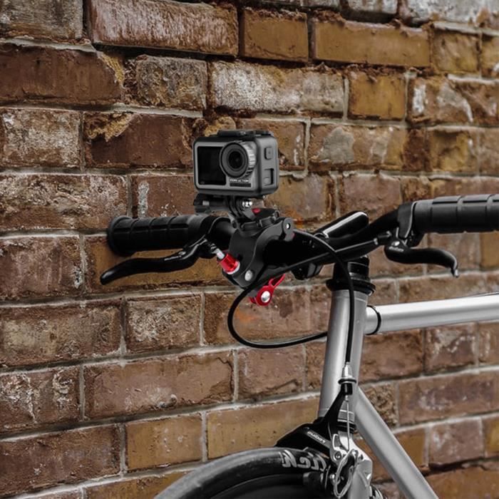 HURRISE Support caméra vélo, fixation moto universelle rotative à 360° pour  caméra sport - Cdiscount Appareil Photo