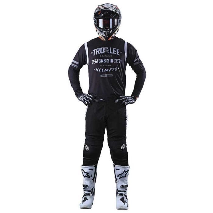 Troy Lee Designs Pantalon Motocross, Noir, 30 FR Mixte