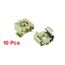 10pcs M12 x 1.75mm zingué jaune écrous cage pour Rack boîtier ordinateur