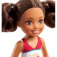 Barbie Famille mini-poupée Chelsea et son Chiot avec figurine d'animal et stand à pop-corn, jouet pour enfant, FHP68 FHP68-3