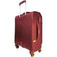 DELSEY - Valise trolley cabine souple - Rouge - taille S - V : 35.38 L - 55 x 40 x 20 cm-3