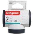 LEGRAND Triplite FB 3x2P+T premium prises latérales rotative USB B/N-3