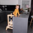 SPRINGOS® Montessori Tour d'apprentissage et observation pour enfants, Kitchen Helper, Made in EU - Bois Naturel-3