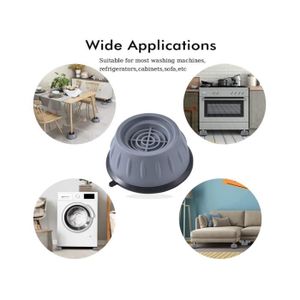 Patins Anti Vibration Lave-linge. Tapis Anti-bruit Machine à Laver. - SOS Accessoire