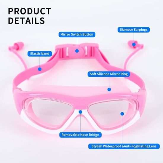 Lunettes De Natation Professionnelles Pour Adultes, Anti-buée, Protection UV, Pour Hommes Et