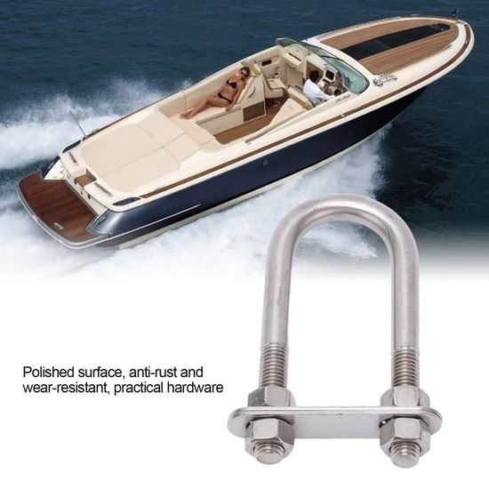 SUC-boulon en U pour bateau 12x130mm Marine Bow Stern Eye U Bolt avec  matériel de pont de bateau en acier inoxydable à vis - Cdiscount Bricolage