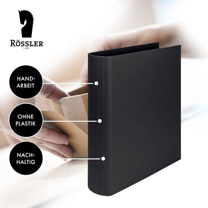 Rössler S.O.H.O. Ringbuch Schmal, DIN A4, 2 Ringe, 25mm, Powder, 1316452580