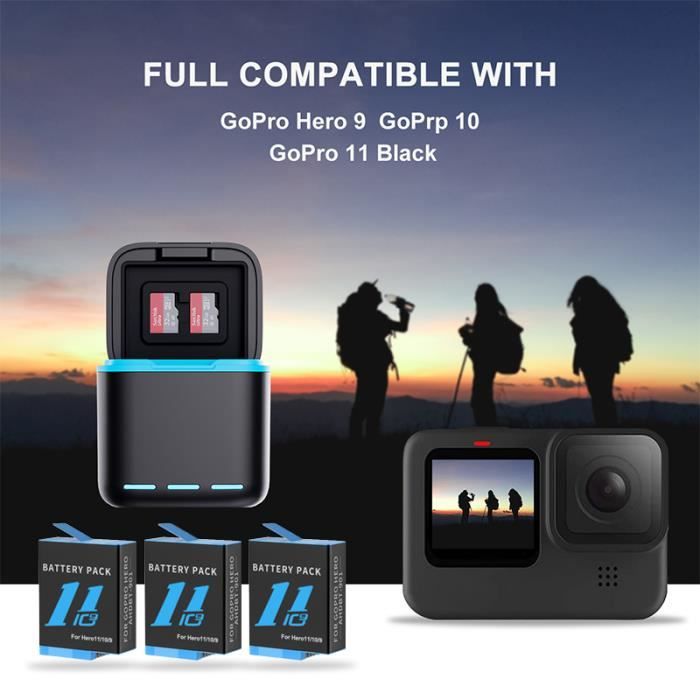Coque - housse - étui,chargeur de batterie Portable à double Port,pour Go  Pro Hero 9 8 7 6 5 caméra noire avec - for Gopro 5 6 7 - Cdiscount Appareil  Photo