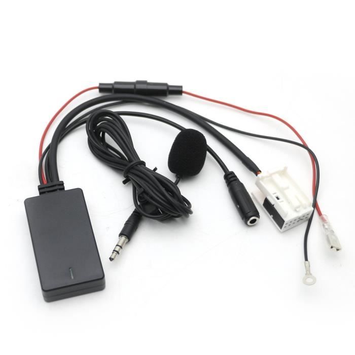 12 Pin RD4 Bluetooth Sans Fil Musique AUX Appel T&eacute;l&eacute;phonique Mains Libres MIC Adaptateur Pour Peugeot Citroen C2 C3 - Auto