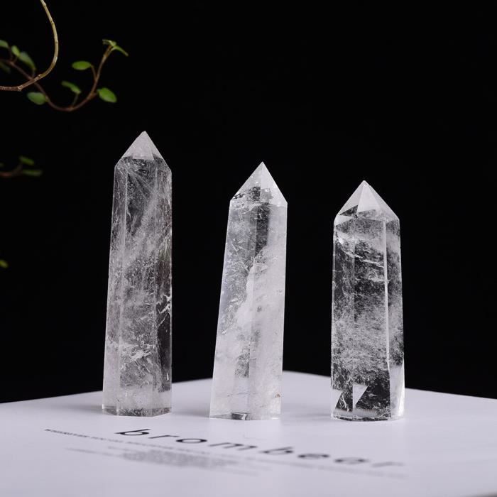 Cristal De Quartz Naturel Pointu - Baguette 6-7 Cm - Pierre Minérale Décoration Ou Cadeau
