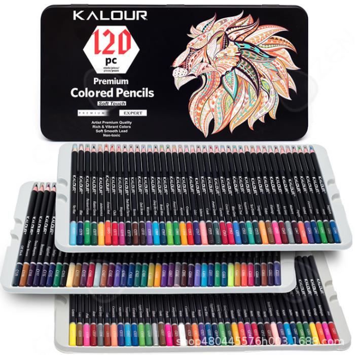 KALOUR-Ensemble de Crayons de Couleur pour Croquis, Graffiti
