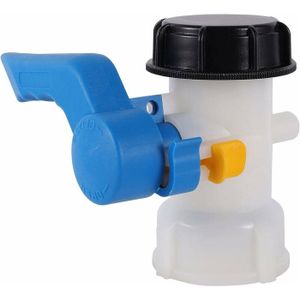 Robinet Cuve 1000L Plastique 3/4 IBC - Bouchon S60x6 Avec Adaptateur, Robinet Récupérateur Eau De Pluie Pour Jardin