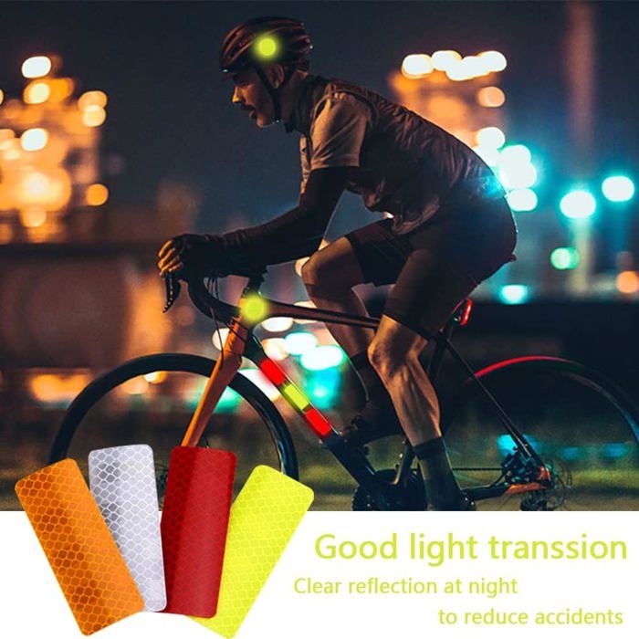 84 PCS Autocollants Réfléchissants, Autocollants Reflecteurs