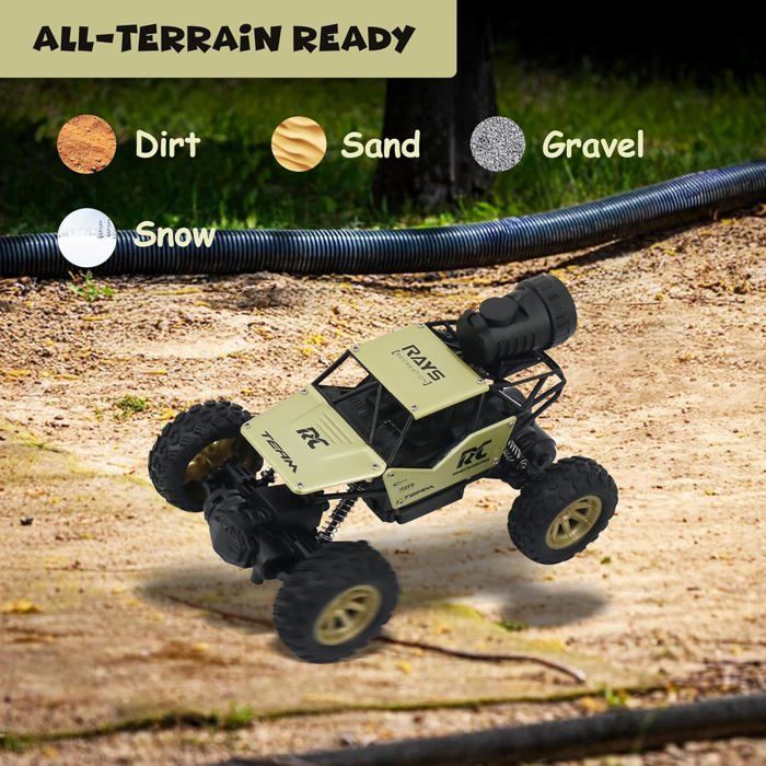 Voiture Télécommandée - ETHNICS ORIGINS - 1:18 - 4X4 - 40 Km/H - Amortisseurs Réglables