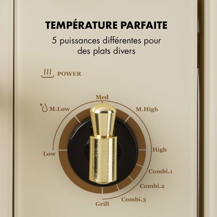 Klarstein Victoria 20 Four Micro-ondes Encastrable 20l 800 W Grill 1000w   Noir