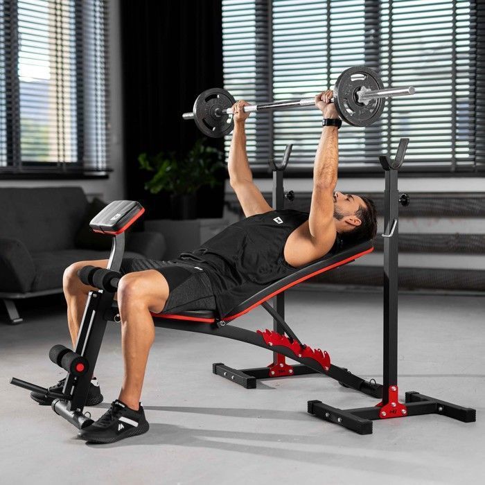 Banc Musculation Pliable Hop-Sport HS-1065 - Développé Couché, Butterfly Et Jambes