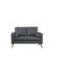 Canapé Scandinave 2 Places Tissu Gris Clair Vik Achat