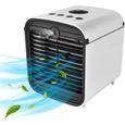Climatiseur Portable, Mini Refroidisseur d'air Personnel Humidificateur Purificateur Ventilateur De Climatisation Mobile avec 3 A424