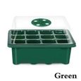 Pot de germination,Plateaux de semis à 12 trous pour le jardinage,boîte de germination des plantes et des fleurs- Green[B3964]-0