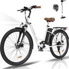 COLORWAY Vélo électrique E-Bike 28 Pouces, Moteur 250W, Batterie 36V 15Ah, 7 Vitesses, Écran LCD - Blanc
