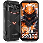 Smartphone robuste DOOGEE V MAX PRO 5G Écran 6.58" 120Hz 32+512Go - Grande batterie 22000mAh Android 14 - caméra 108MP NFC - Noir