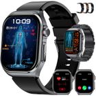 WINANQE Montre Connectée ECG PPG Cardiofréquencemètre Thermomètre Boîtier Alliage Écran AMOLED 2,04 Fermoir Magnétique