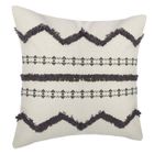 ATMOSPHERA CRÉATEUR D'INTÉRIEUR Housse de coussin gris 40x40cm - Atmosphera createur d'interieur