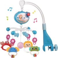 MOBILE Mobile Musical bébé - Mobile pour Lit Bébé avec Lumières et Musique Projecteur Fonction de Temporisation - Cadeau pour