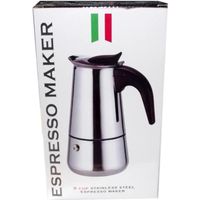 Cafetière Italienne en Inox 9 Tasses Espresso Maker