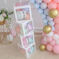 Boîte à ballons - Macaron - Décoration de fête d'anniversaire pour enfants - Baby Shower