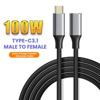 Câble photo,USB 3.1 Câble d'extension USB C PD100W 10Gbps Câble D'extension Mâle à Femelle Type C Prolongateur - Type-c 3.1-0.5m