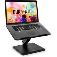 Duronic DML125 Support pour Ordinateur Portable | Hauteur Ajustable | Bras Inclinable | Pour Laptop Tablette Notebook