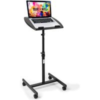 Duronic WPS27 Table de travail mobile assis-debout | Podium à roulettes | Grande surface pour PC ou vidéo projecteur | Hauteur ajust