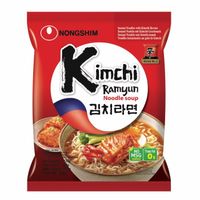 Soupe / Nouilles instantanées coréennes pimentées saveur Kimchi - Ramen, Ramyun - Marque Nongshim - 6 sachets